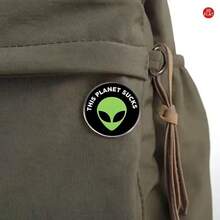 1 chiếc ghim cài hình người ngoài hành tinh cho ba lô, túi xách, quần jean, ý tưởng quà tặng dễ thương. - Người ngoài hành tinh - Xem 7