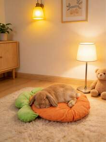 1pc Pet Bed Mat, Washable Cat Cushion, Soft Cat Cushion With High Elastic Cotton For Small Medium Pets Sleeping - Multicolor - View 1