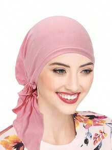 1件装女士化疗帽 - 轻便弹力头巾帽，适合癌症、脱发患者 - 可机洗舒适针织帽，专为化疗患者设计 - 顏色 - 查看 9