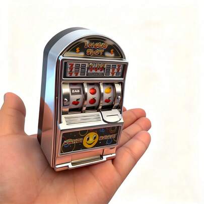 1pc Raffle Machine, Essential For Any Party! Single Arm Bandit Drinking Game Toy - Pull The Lever, Experience The Thrilling Punishment Challenge