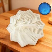 1pc 2026 Newest 3D Printed Octagonal Carrot Tower Decompression Spiral 3D Sensory Decompression Star Toy With Handle Desktop Decor - Multicolor - View 6