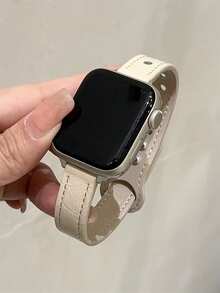1条纤薄表带，兼容 42mm、38mm、40mm、41mm、44mm、45mm、46mm、49mm，时尚智能手表替换表带，适用于Series Ultra2、Ultra SE2、SE 11、10、9、8、7、6、5、4、3、2、1，女士款，可作为学生返校礼物 - 星光色 - 查看 6