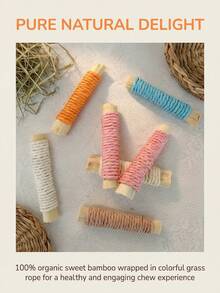 2pcs Hamster Rabbit Chew Toys, Rodent Teeth Grinding Sticks, Multi-Color - View 6
