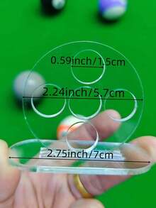 Bộ 2 giá đỡ bi-a, dụng cụ tập luyện bi-a, dụng cụ luyện tập gậy bi-a, được thiết kế để cải thiện độ chính xác và kỹ năng, làm bằng acrylic bền, phù hợp cho người đam mê bi-a. - Nhiều màu - Xem 7