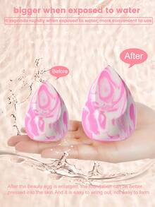 22PCS Makeup Tools Set Including:18PCS Makeup Brush Set+4PCS Makeup Sponges - Black - View 11