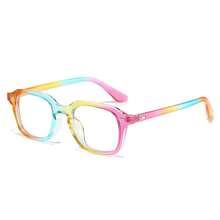 1 Pair Unisex Retro Square Frame Glasses, Suitable For Office, Computer, Mobile Phone Use - Clear - View 10