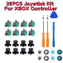 Controller Repair Kit, Metal 3D Joystick Cap With Screwdriver Tool, 3D Analog Stick Replacement Kit (For 5 DualSense Controller), Includes Electronic Components, No Battery Required - Multicolor - View 17