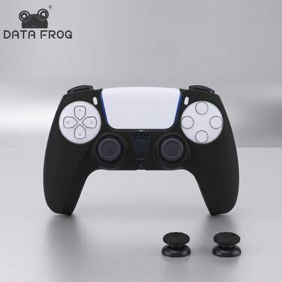 DATA FROG 适用于 P5 游戏手柄的软硅胶保护套，带夜光帽，保护手柄摇杆。