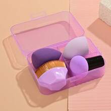 Dual-Use Makeup Sponge Egg, Water-Activated Cosmetic Blender For Dry & Wet Application, Flexible Texture For Even Foundation Coverage,Cheap,Valentine's Day,Cheap Items,Travel,Travel Essential,Room Decor,Valentine's Gift,Cheap Stuff,Room,1 Dollar Items,Vacation Essentials,Gifts For Women,Bedroom,Valentine,99 Cent - 4pcs - View 1