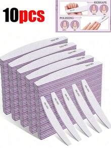 Bộ 50 dũa móng tay chuyên nghiệp, độ nhám 180/100, dũa móng tay tự nhiên, hai mặt có thể rửa sạch, bề mặt mịn, thích hợp sử dụng tại nhà và salon. - Nhiều màu - Xem 17