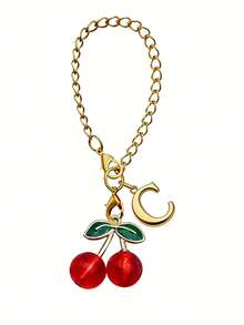 1件甜樱桃吊坠汽车方向盘装饰链，方向盘念珠挂饰，内饰装饰，可调节链条，时尚配饰，男女汽车内饰配件，适用于汽车装饰、包包挂饰、行李箱、耳机挂饰，复活节、母亲节、独立日、婚礼季、毕业季礼物，送给司机家人、朋友、爱人 - 彩色 - 查看 17