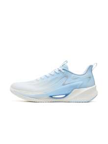 XTEP Hydrogen Wind 9 运动鞋，新款男士春夏跑步鞋，网面透气轻便减震男士跑步鞋，帆白/微波蓝 - 風帆白/微波藍 - 查看 2