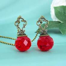 2pcs Vintage Copper Chain Crystal Pendant Extender, Colorful Pendant Extender, Zipper Extender With Crystal Prism Ball Connector, Suitable For Bathroom Toilet Light, Ceiling Fan, Table Lamp Extension Cord, Indoor Outdoor Garden Sunshine Catcher, Making Colorful Party Decorations, Suitable For Mother's Day, Father's Day, Party, Birthday Gifts - Multicolor - View 14