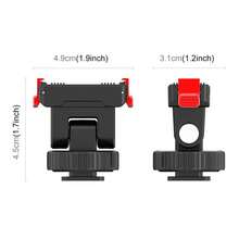 For Osmo Action 6 / Nano PULUZ Plastic Gimbal Quick-Release Base Mount (Black) - View 3