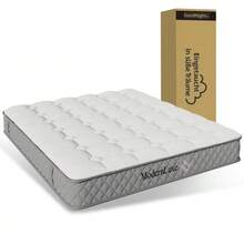 Upholstered Double Bed With Slatted Base, 140x200cm, Upholstered Bed Frame With Headboard, In Linen, For Adults And Teenagers (With Mattress) - 黑色 - 查看 8