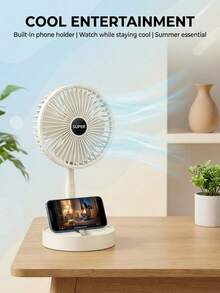 SOKANY Portable Desktop Fan, Foldable USB Direct Plug-In Desktop Fan, Non-Adjustable Wind Speed, Adjustable Height, Suitable For Office, Home And Outdoor Use - Other - View 10