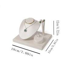 Jewelry Stand, Brushed Jewelry Rack, Ring Necklace Earring Jewelry Rack Combination, Jewelry Display Props, Accessory Set Display Stand, Jewelry Display Cabinet Counter - Brushed Jewelry Stand - View 4