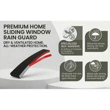 1条4.5/5.5厘米宽防水窗户密封条，推拉窗防雨隔热密封条，阳台隔热防风密封条 - 黑色 - 查看 11