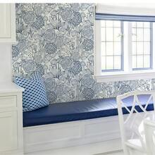 1卷复古主题花卉图案壁纸，时尚植物花卉印花壁纸，精致室内装饰膜，适用于房间和橱柜表面的装饰翻新，各种房间和厨房墙面装饰壁纸，自粘贴纸，易于安装和移除，手工工艺膜 - 花卉 - 查看 7