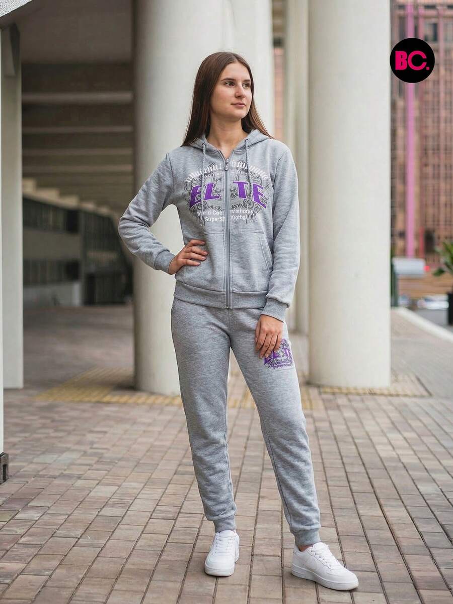 Conjuntos de dos piezas para mujer, mujer alta - Gris Claro - Ver 1