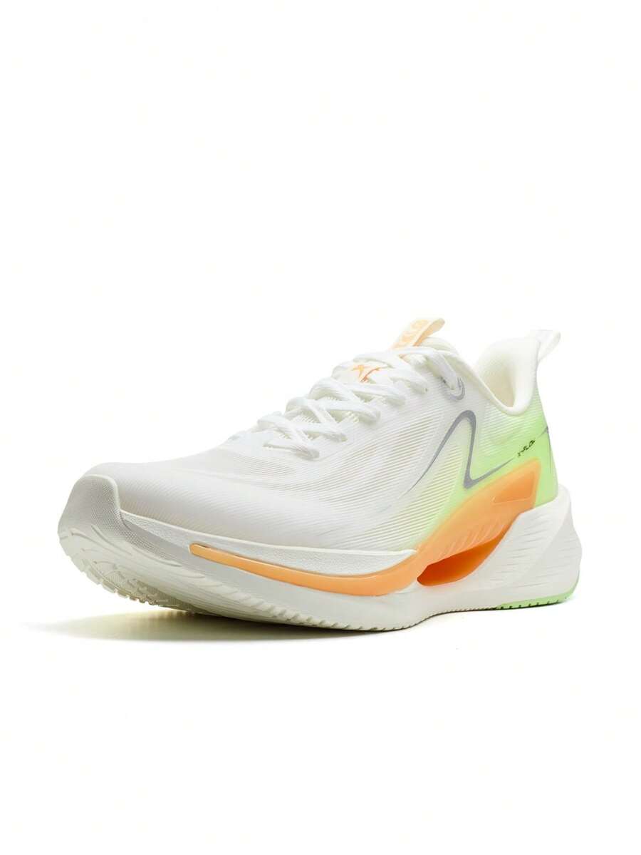 XTEP Hydrogen Wind 9 Sports Shoes, New Men's Running Shoes For Spring And Summer, Mesh Breathable Lightweight Shock-Absorbing Men's Running Shoes, Sail White/Jelly Green - Sail White/Jelly Green - View 1