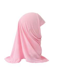 1 chiếc khăn trùm đầu Hồi giáo, phù hợp cho bé gái 2-6 tuổi, mũ trẻ em, trang phục Ramadan, dễ đội, khăn trùm đầu Ramadan cho bé gái và trẻ em. - 1PC - Xem 12