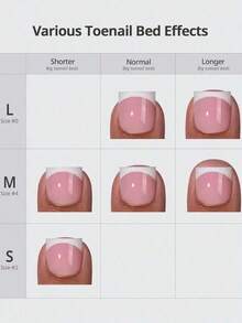 150pcs Short Square Press-On Toenails, Pink French Soft Gel Nail Tips, Suitable For DIY Fake Nails, Minimalist & Versatile, 15 Sizes, For Women Nail Supplies - 棕色 - 查看 7