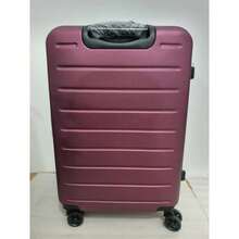TR Hard Case PC+ABS Expandable Lightweight Medium Suitcase 8 Wheel Maroon Lock - Multicolor - View 2