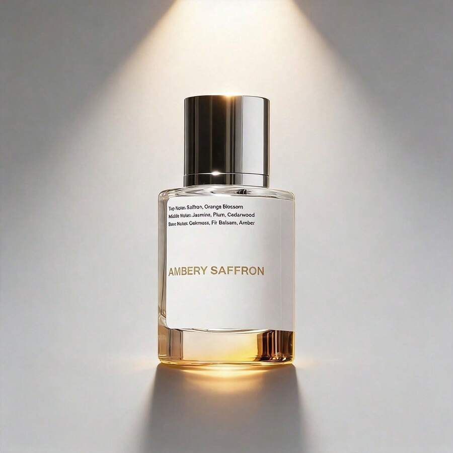 Perfume Unisex Ambery Saffron, Aroma Caluroso y Sofisticado, Larga Duración, Ideal para Ocasiones Especiales - Floral - Ver 1
