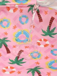 1pc Cartoon Print Wet Wipe Bag/Diaper Bag, Baby Shower Party Home Decor Gift - Multicolor - View 12