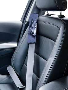 Big Bad Wolf Print Seat Belt Shoulder Pad Cover - A - View 2