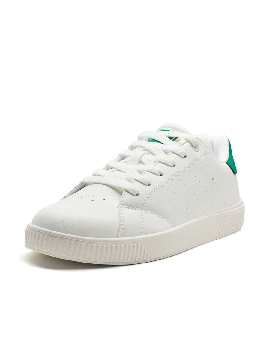XTEP 特步 帆布白色/酞菁绿运动鞋 - 帆白/酞青綠 - 查看 1