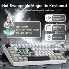 ATTACK SHARK X11鼠标和X60 HE键盘无线游戏套装，磁吸式微动开关，8K回报率，霍尔效应，快速触发，PAW3311光学传感器，22K DPI，轻巧便携，附赠防滑鼠标垫 - 查看 5