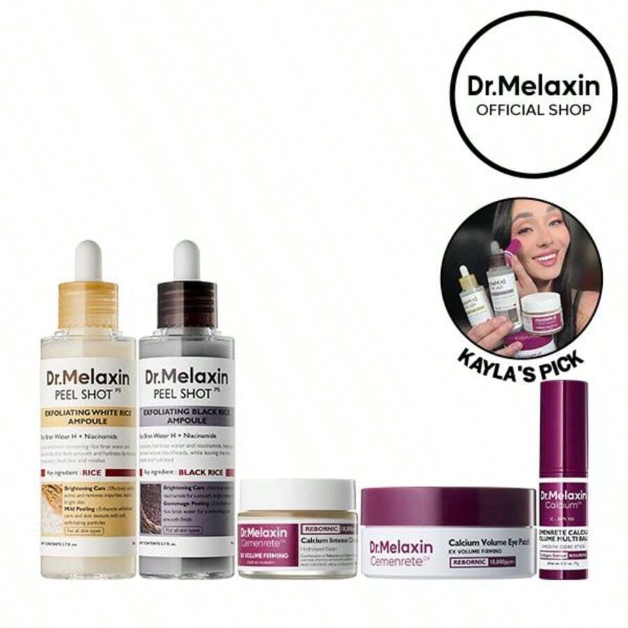 [Dr.Melaxin Official Kayla's Pick] Kayla's Clear Firm Skincare Set Firming Balm Exfoliating Ampoule For Radiant, Healthy Skin - Collagen - 查看 1