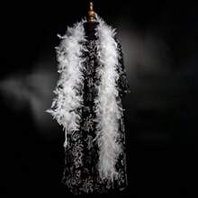 Cartanfill- Premium Turkey And Marabou Feather Boa - 2 Yds - Glamorous And Versatile For Parties Weddings Costumes And Decor A - A - Xem 5
