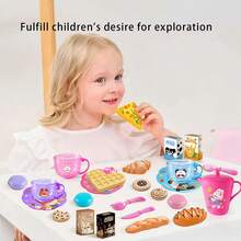 Realistic Toy Kitchen Utensils, Afternoon Tea Set, Interesting Parent-Child Interactive Toys, Gift For Girls - Multicolor - View 2