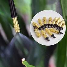 花园灌溉套装,配备360度全方位喷雾喷头和打孔器,采用优质塑料材质,4/7毫米喷雾喷嘴,适用于花园、温室、蔬菜、草坪浇水,1/4英寸滴灌微雾喷头配件,适用于花园蔬菜,花园滴灌系统 - 灌溉噴嘴套裝 - 查看 12