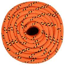 vidaXL Bootsseil Orange 16 mm 25 m Polypropylen Gartenseil, DIY-Projekte mit gedrehtem Seil für drinnen und draußen, Gartenseilbinden, Gartendekorationen, Partys, Boote im Freien - A - Übersicht 2