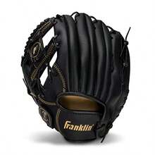 Franklin Sports Baseball + Softball Gloves - Field Master Adult + Youth Baseball + Softball Gloves - Right Hand + Left Hand Gloves - Infield + Outfield Mitts - Multiple Sizes + Colors - Dorado - Ver 8