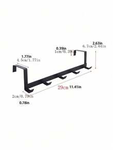 1/2 Giá Treo Đồ Gắn Cửa Có 5 Móc, Chắc Chắn Và Bền, Có Thể Treo Áo Khoác, Mũ, Áo Choàng, Khăn Tắm, Thích Hợp Cho Phòng Ngủ, Tủ Quần Áo. - Nhiều màu - Xem 2