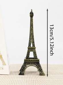 1pc Metal Eiffel Tower Model Ornament, French Travel Souvenir, Multi-Size Office/Travel Commemorative Alloy Birthday Gift - one-size - View 8