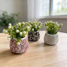 1 chậu cây trang trí xe hơi sáng tạo, cây ăn quả giả mang lại may mắn, phụ kiện nội thất xe hơi, máy khuếch tán hương thơm, đồ trang trí sân vườn, đồ trang trí nhà cửa, vật dụng cần thiết khi đi du lịch, quà tặng đám cưới/sinh nhật/ngày lễ, trang trí kim cương, đá quý, lễ Phục sinh, lễ hội âm nhạc, Ngày của Mẹ, Ngày Valentine - Nhiều màu - Xem 4