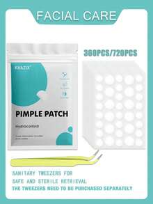 720pcs/360pcs/72pcs Scar Cover Patches, Tweezers Included, Sterile & Hygienic, Gentle & Non-Irritating, Alcohol-Free - Transparent - View 5