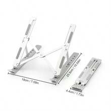 Giá đỡ máy tính xách tay bằng hợp kim sắt có thể điều chỉnh độ cao, đế tản nhiệt gấp gọn và di động, giá đỡ tăng chiều cao và giá để điện thoại. - Xem 5