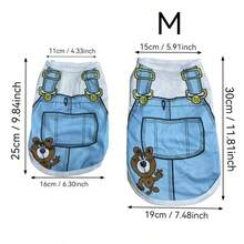 1pc Pet Summer Printed Sleeveless Vest, Lightweight - Multicolor - View 12