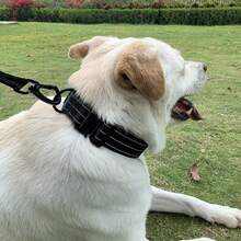 Reflective Tactical Training Dog Collar, Adjustable Large Dog Neck Strap, Thick Nylon Dog Collar, Quick Release - Multicolor - View 2