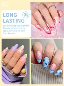 VOKY 9件套凝胶指甲油，适用于手部、足部和指甲，可卸式凝胶指甲油套装，家用美甲沙龙套装 - 彩色 - 查看 5