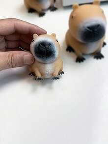 Cute Capybara Squeeze Toy, Fun Stress Relief Toy, Adorable Animal Toy, Suitable For Educational Games, Stress Relief For Teens And Adults, Perfect For Back To School, Room Decor And Halloween Party - Multicolor - View 12