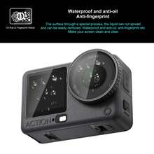 For Osmo Action 6 PULUZ Lens + Front And Back Screen Tempered Glass Film (Transparent) - View 4