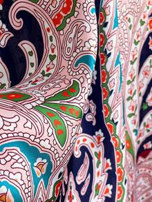 1pc Paisley Print Chiffon Bohemian Style Shawl, Versatile Beach Cover Up, Fashionable Sunscreen Scarf For Daily Wear,Holiday,Accessories,Travel Essential - Burgundy - View 3